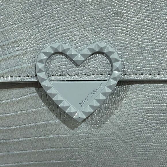 Betsey Johnson XO Poppy Textured Faux-Leather Crossbody Bag - Picture 3 of 11